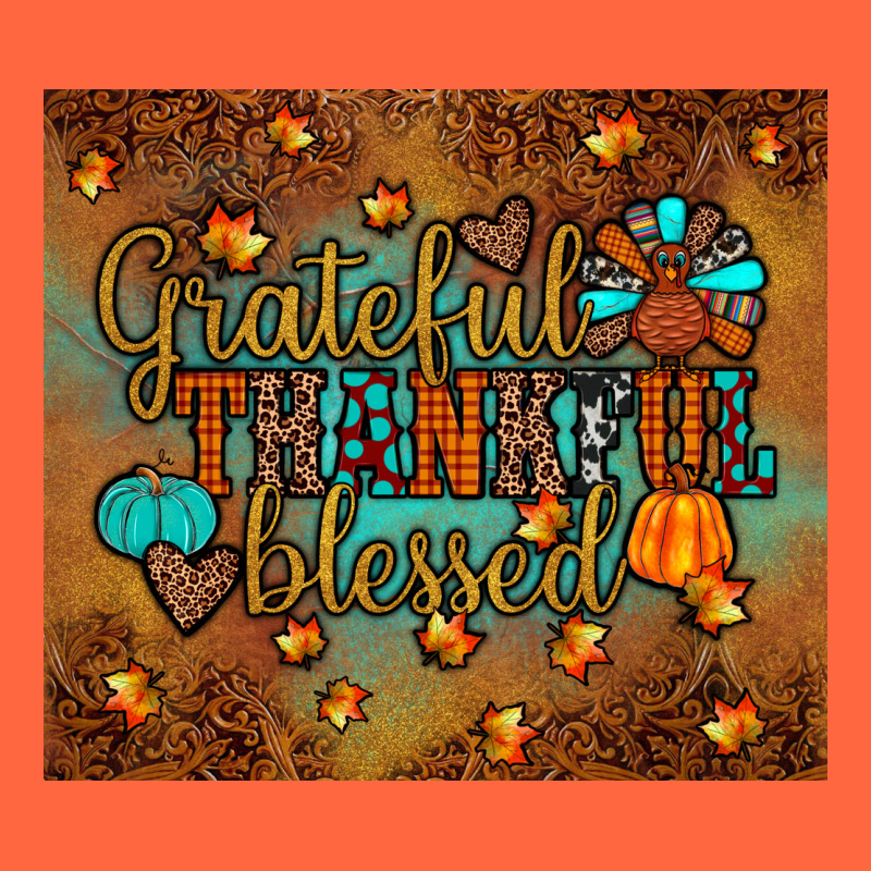 Grateful Thankful Blessed Turkey Premium Hoodie by JahusDesignShop | Teevron