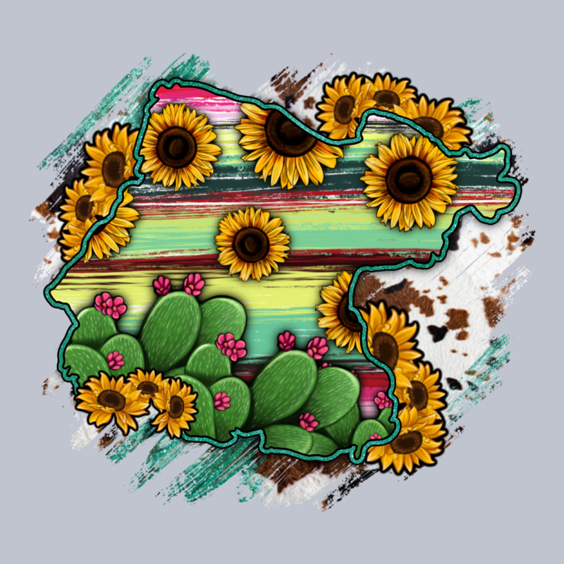 Guanajuato Sunflower Serape Map Premium Hoodie by RanaPortraitStore | Teevron