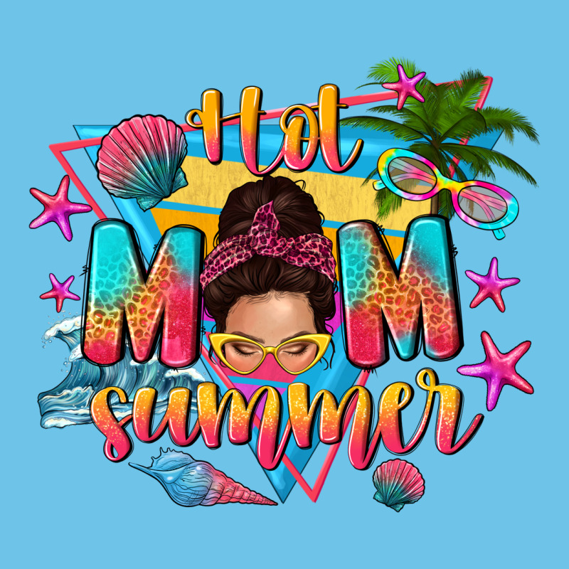 Hot Mom Summer With Messy Bun Premium Sweatshirt by texasbilliewilder | Teevron