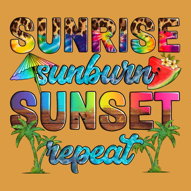 Sunrise Sunburn Sunset Repeat Urban Heavy Tee by Artiststas | Teevron