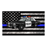 thin blue line police car sippy cup | Teevron