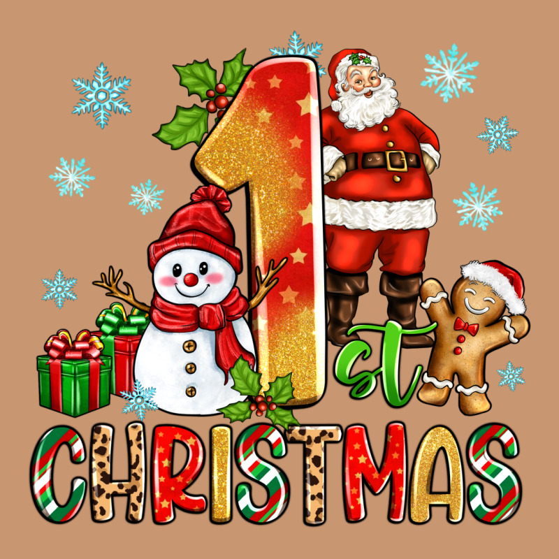 1st Christmas Santa And Snowman Heavyweight Hoodie by Zillion Design Studio | Teevron