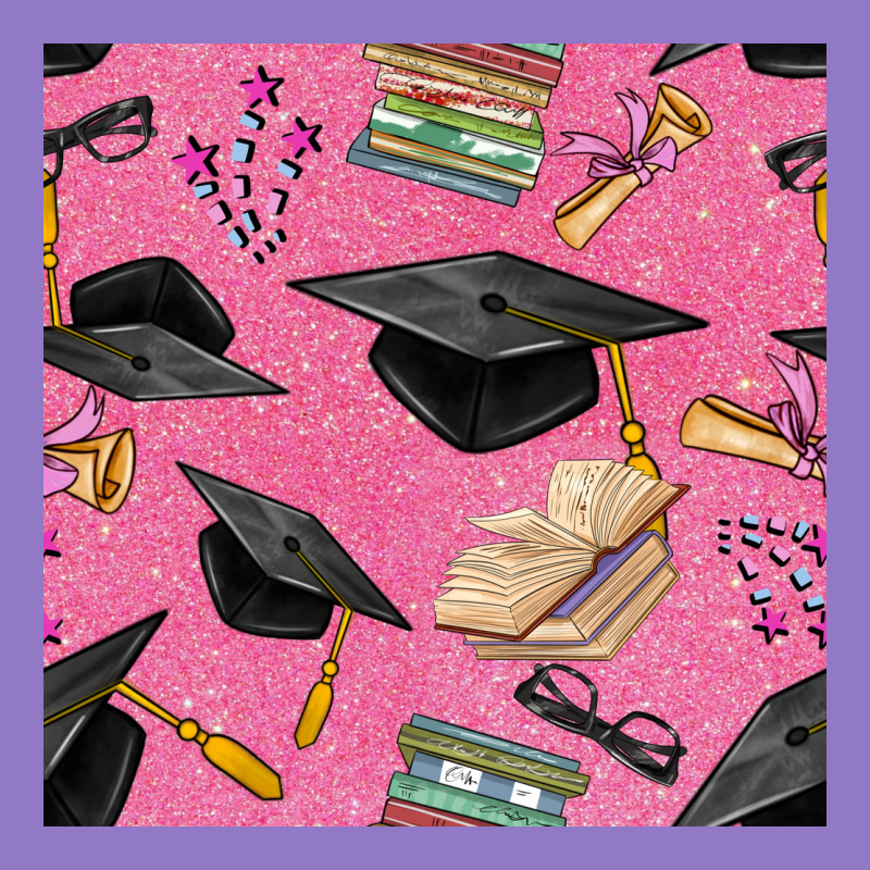 Pink Glitter Graduation Seamless Pattern Urban Hoodie by BundleAndBundleShop | Teevron