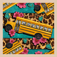 School Bus And Leopar Seamless Pattern Urban Hoodie | Teevron