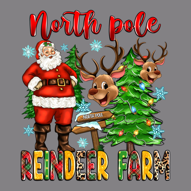 North Pole Reindeer Farm Heavyweight Hoodie by Zillion Design Studio | Teevron