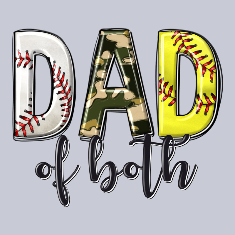 Dad Of Both With Softball And Baseball Heavyweight Hoodie by texasbilliewilder | Teevron