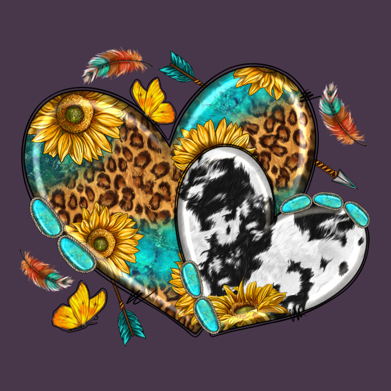 Cowhide Leopard Hearts Heavyweight Hoodie by texasbilliewilder | Teevron