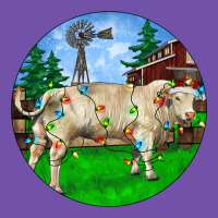 Christmas Charolais Bull And Barnyard Premium Sweatshirt | Teevron