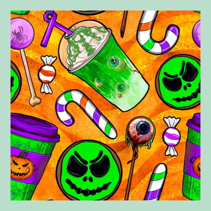 Halloween Snacks Seamless Pattern Premium Hoodie by BundleAndBundleShop | Teevron