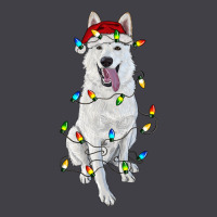 Christmas White Shepherd With Christmas Lights Heavyweight Hoodie | Teevron