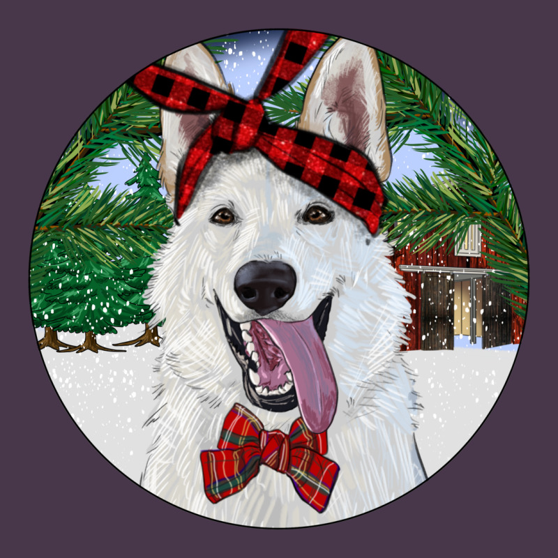 Christmas White Shepherd With Cowhide Heavyweight Hoodie by RanaPortraitStore | Teevron