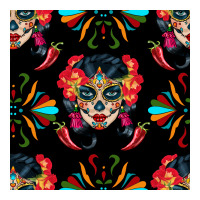 sugar skull seamless pattern | Teevron