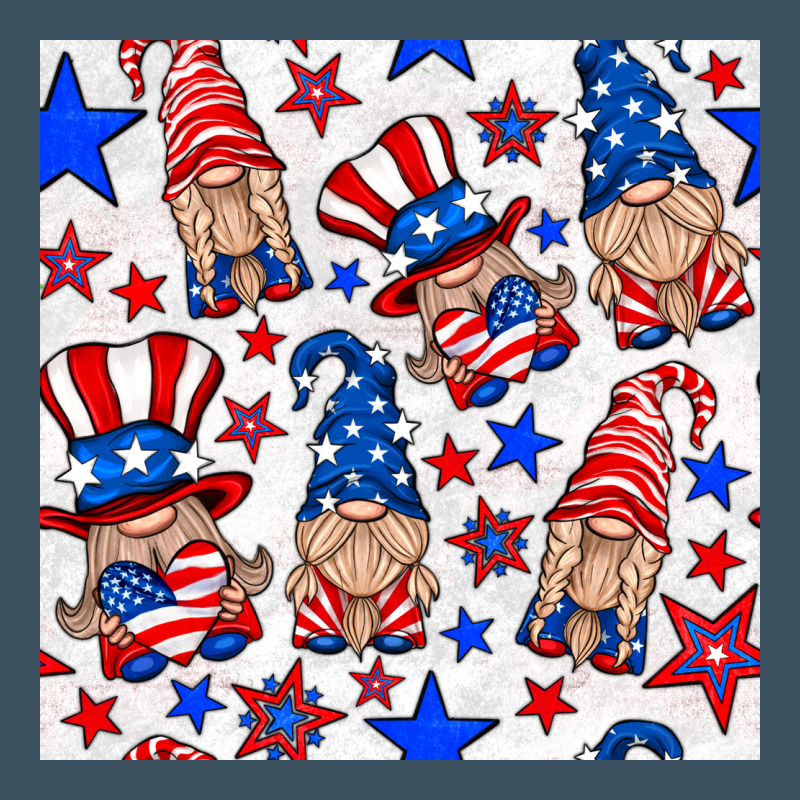 4th Of July Patriotic Gnome Seamless Pattern Urban Hoodie by BundleAndBundleShop | Teevron