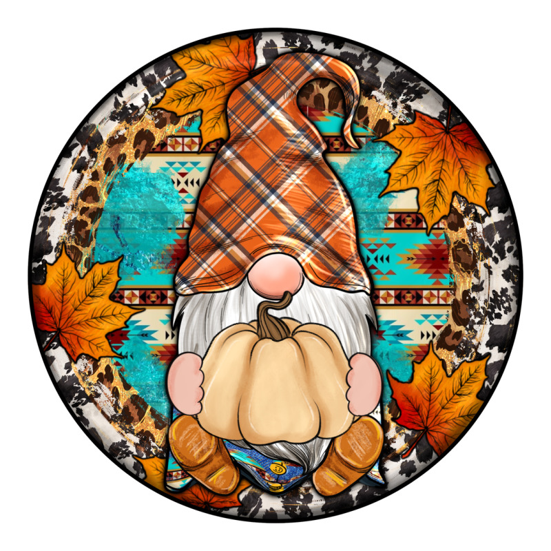 Fall Gnomes Round Earrings Premium Hoodie by Artiststas | Teevron