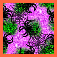 Halloween Spider Green Leopard Seamless Pattern Premium Hoodie | Teevron