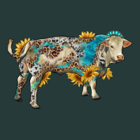 Charolais Bull With Sunflowers And Gemstone Western Patterns Premium Sweatshirt | Teevron