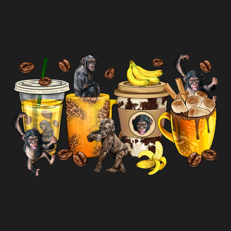 Monkey Coffee Cups Heavyweight Hoodie by texasbilliewilder | Teevron