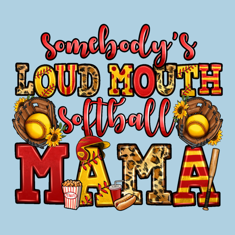 Somebody's Loud Mouth Softball Mama Premium Hoodie by Jasminsmagicworld | Teevron