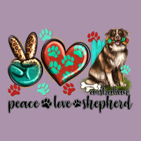 Peace Love Australian Shepherd Heavyweight Hoodie | Teevron