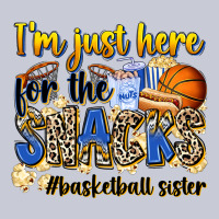 Im Just Here For The Snacks Basketball Sister Heavyweight Hoodie | Teevron