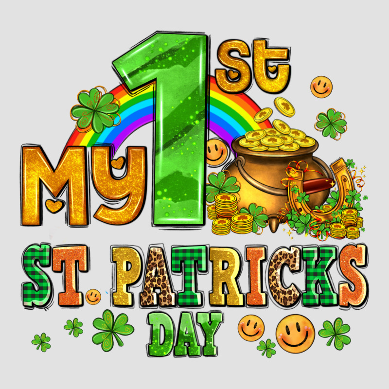 My First St Patricks Day With Coins And Shamrocks Premium Hoodie by AdoDesignShop | Teevron