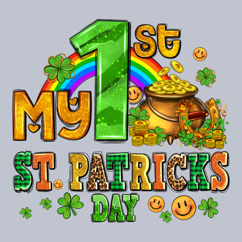 My First St Patricks Day With Coins And Shamrocks Premium Hoodie by AdoDesignShop | Teevron