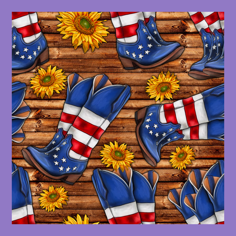 America Western Boots And Sunflower Seamless Pattern Urban Hoodie by BundleAndBundleShop | Teevron