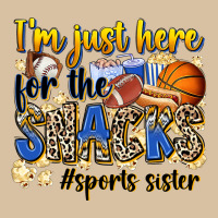 Im Just Here For The Snacks Sports Sister Heavyweight Hoodie | Teevron