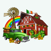 Barn St Patricks With Truck And Shamrocks Premium Hoodie | Teevron