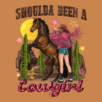 Shoulda Been A Cowgirl Bucking Horse Heavyweight Hoodie | Teevron