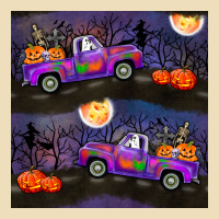 Halloween Spooky Truck Seamless Pattern Premium Hoodie | Teevron