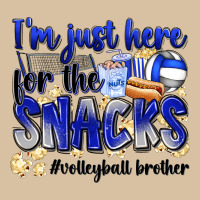 Im Just Here For The Snacks Volleyball Brother Heavyweight Hoodie | Teevron