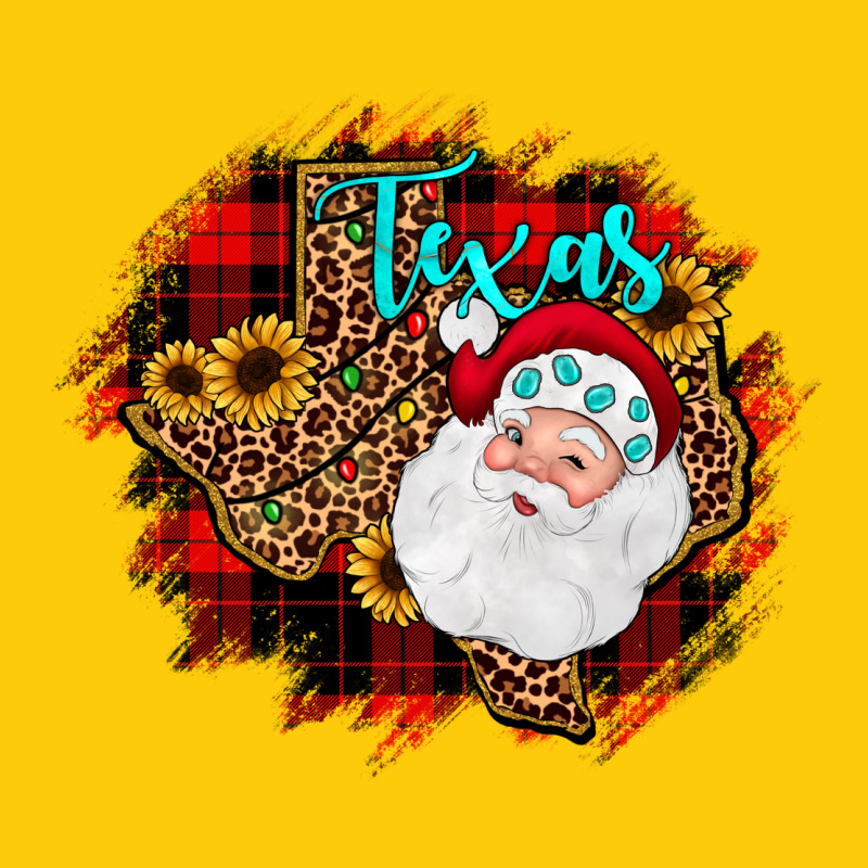 Texas Santa Wood Slice Ornament Premium Hoodie by JahusDesignShop | Teevron