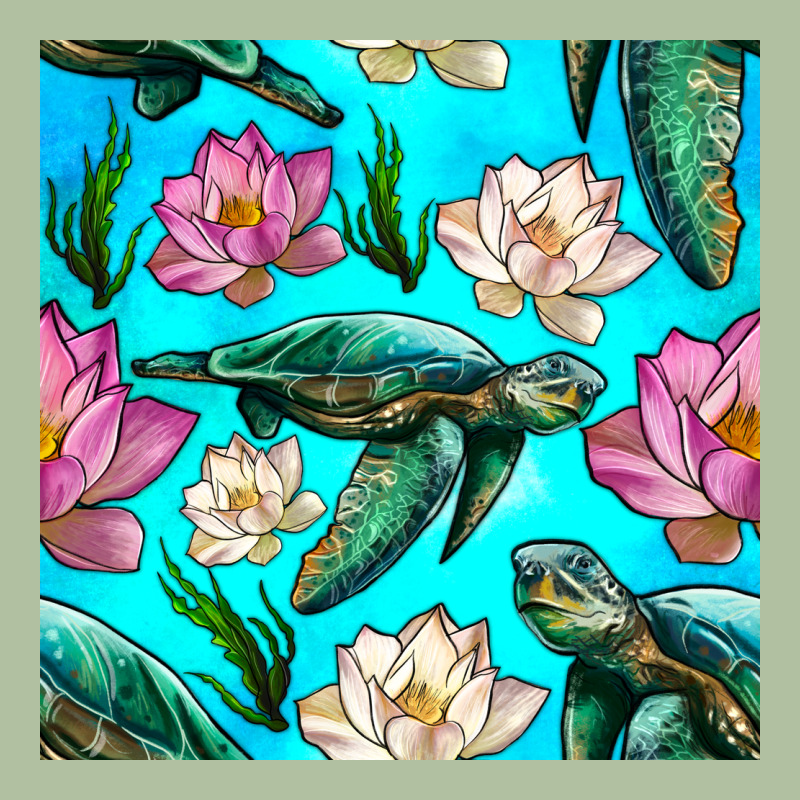 Sea Turtle Seamless Pattern Urban Hoodie by BundleAndBundleShop | Teevron