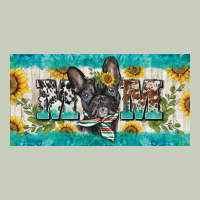 French Bulldog Mom License Plate Template Long Sleeve Tee | Teevron