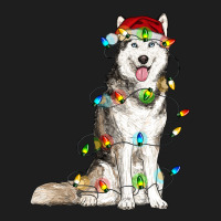 Husky Christmas Lights Heavyweight Hoodie | Teevron