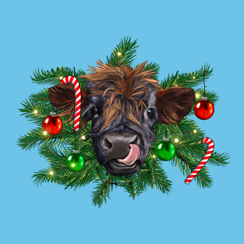 Christmas Highland Calf Premium Sweatshirt by RanaPortraitStore | Teevron