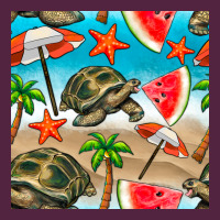Tortoise Watermelon Beach Seamless Pattern Urban Hoodie | Teevron