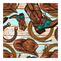 cowboy western seamless pattern | Teevron