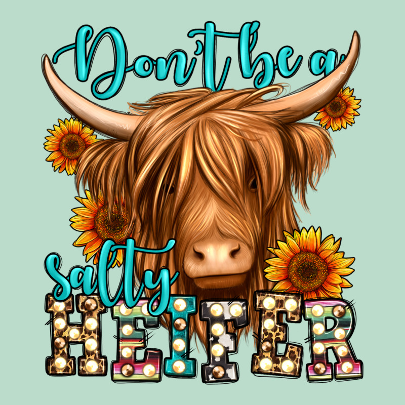 Don't Be A Salty Heifer Long Haired Cow Premium Hoodie by Jasminsmagicworld | Teevron