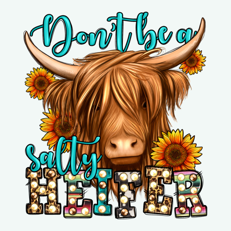 Don't Be A Salty Heifer Long Haired Cow Premium Hoodie by Jasminsmagicworld | Teevron