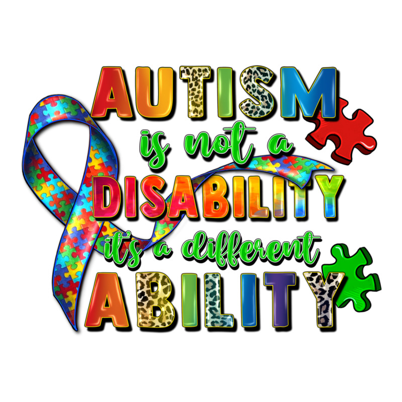 Autism Is Not A Disability Its A Different Ability Heavyweight Hoodie by Zillion Design Studio | Teevron