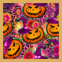 Halloween Witchy Pumpkin Seamless Pattern Premium Hoodie | Teevron