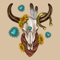 Western Cow Skull Heavyweight Hoodie | Teevron