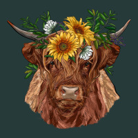 Highland Cow With Sunflowers Premium Sweatshirt | Teevron