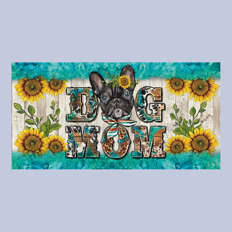Dog Mom French  Bulldog License Plate Template Long Sleeve Tee by BarkalooDesign | Teevron