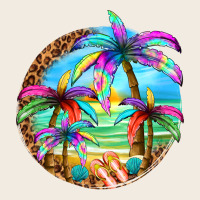 Summer Colorful Palms Premium Sweatshirt | Teevron