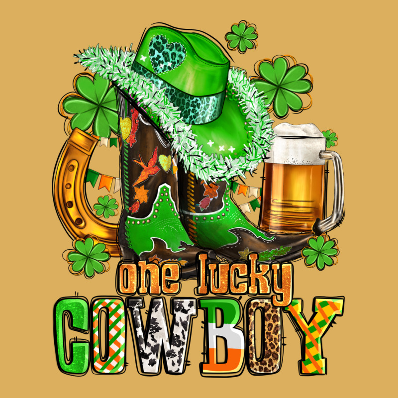 One Lucky  Cowboy With Hat And Boots Premium Hoodie by AdoDesignShop | Teevron