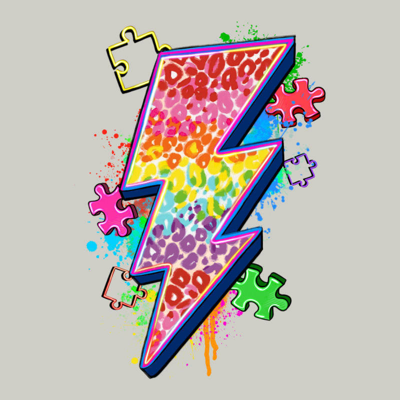 Lightning Bolt Autism Heavyweight Hoodie by Zillion Design Studio | Teevron