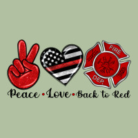 Peace Love Back To Red Urban Hoodie | Teevron